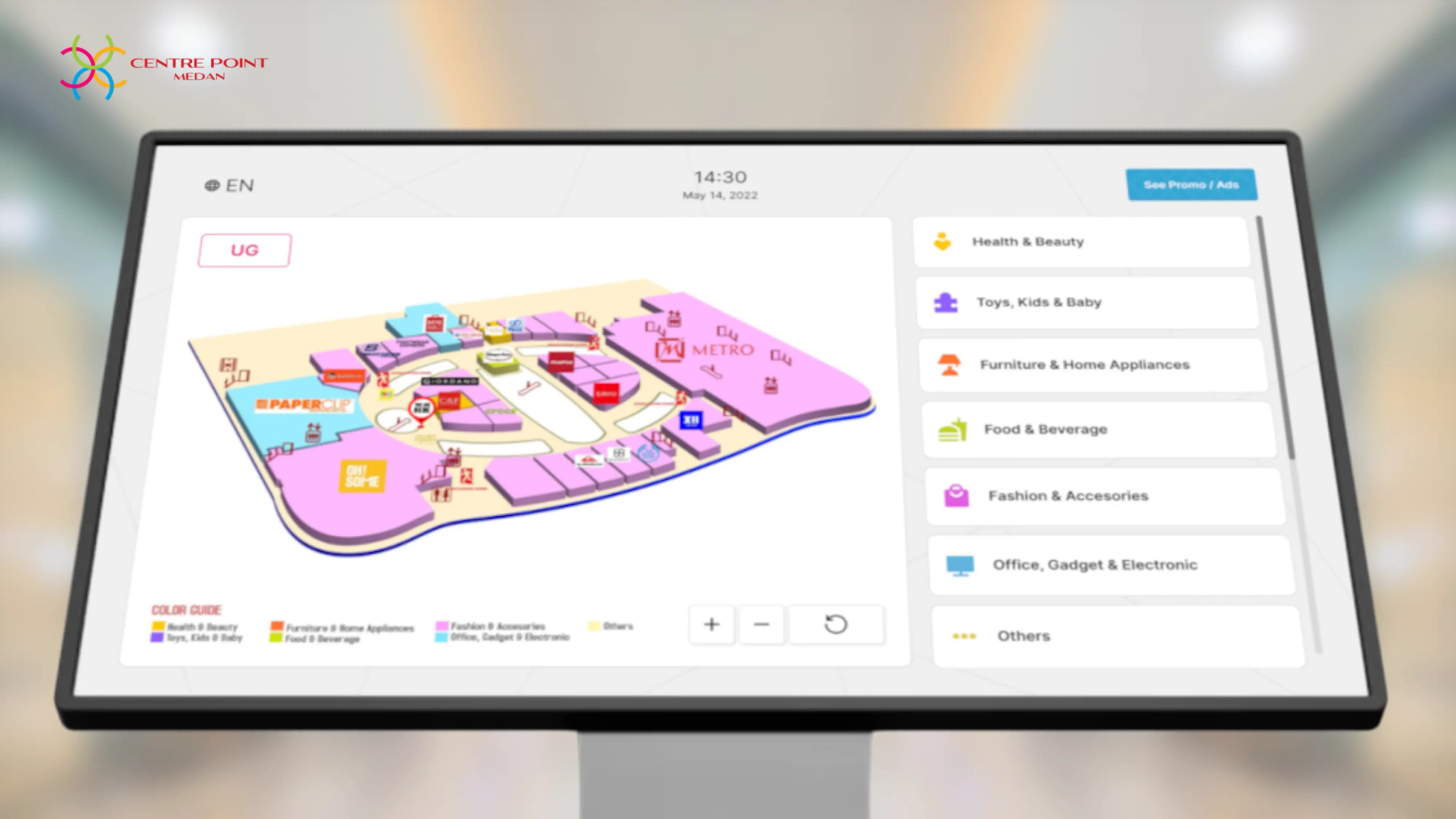 Centre Point Medan — Designing Digital Wayfinding for Mall Navigation and Tenant Discovery