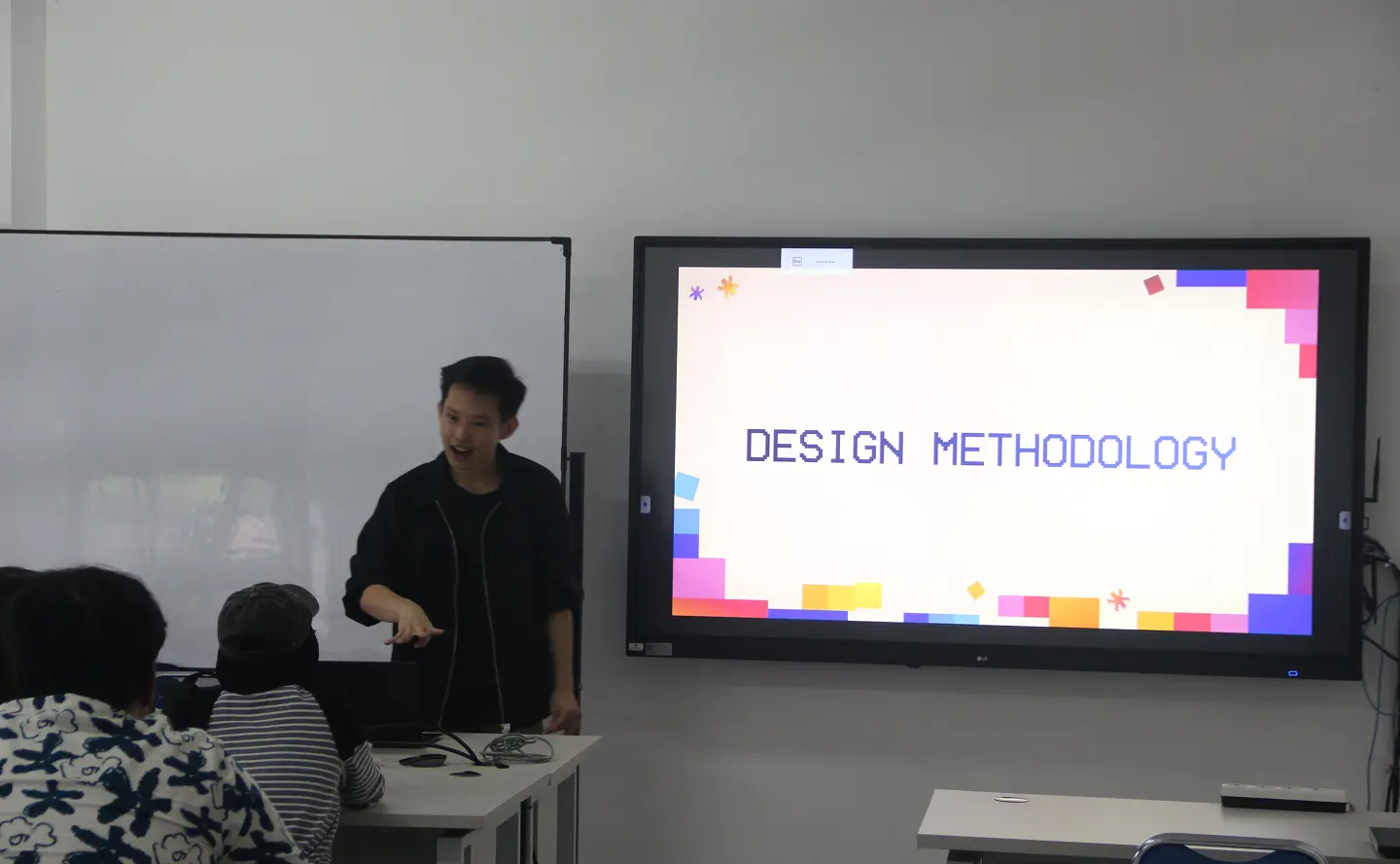 Sharing UI/UX fundamentals and product thinking with first-semester students through workshop.